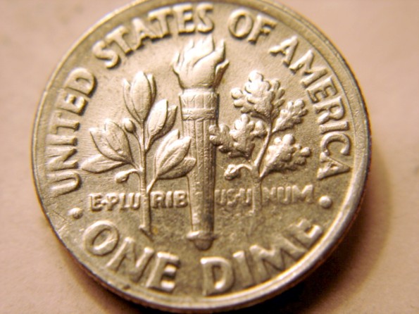 1991-P-Roosevelt-Dime--Off-Center/-Mis-Aligned